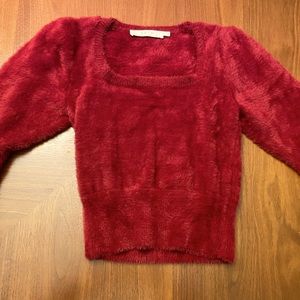 ASTR - S - FUZZY MAROON BLOUSE